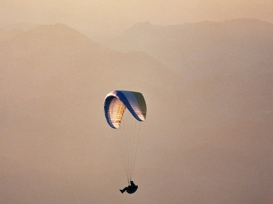person performing a skydive person performing a skydive