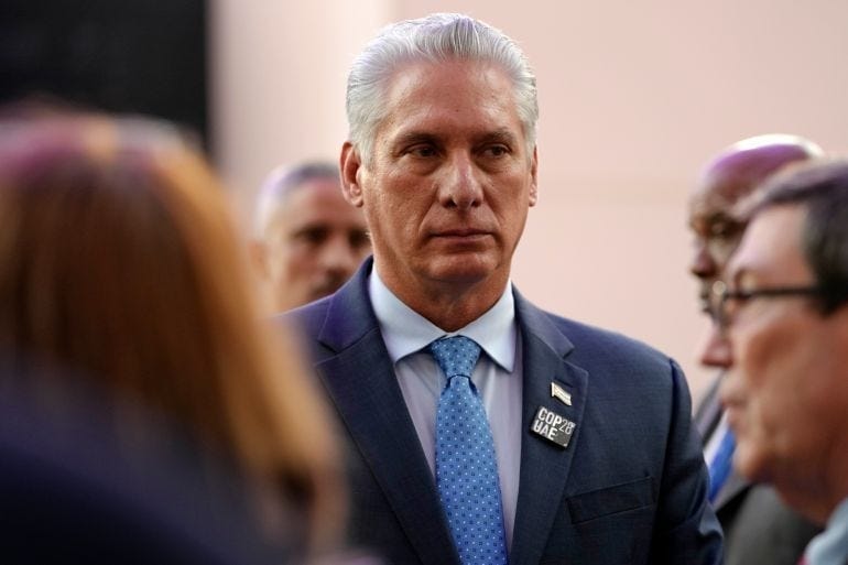 Cuban president defiant despite Trump pressure to resign