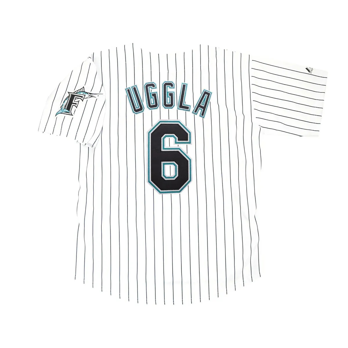 Dan Uggla Florida Marlins Home White Jersey w/ Team Patch Men&#039;s  (S-3XL) | eBay