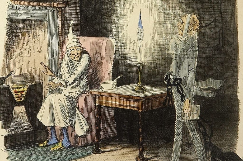 Jacob Marley's Ghost illustration