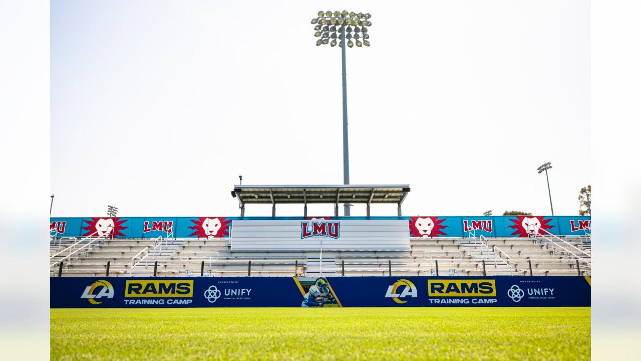 PHOTOS: Setting up for the first Rams Training Camp at Loyola Marymount  University
