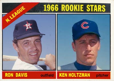 Ken Holtzman 1966 rookie baseball card