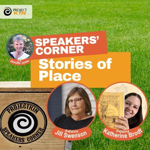 promotional tile for Speakers' Corner episode with Kate Brodt and Jill Swenson