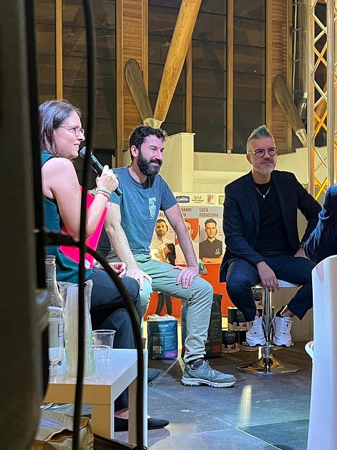 Tre immagini che rappresentano gli speaker del talk di apertura della Città della Pizza