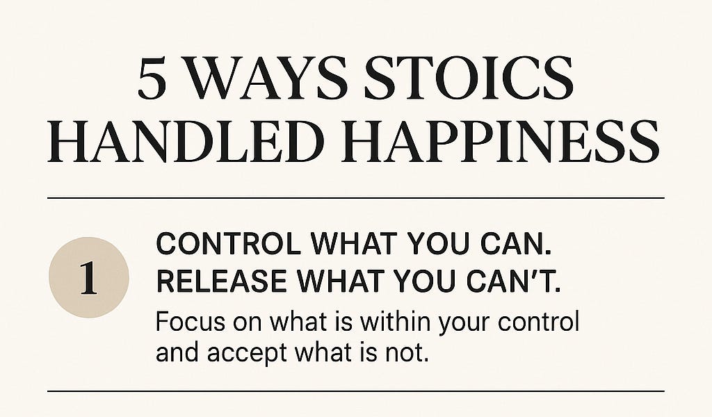 What the Stoics Knew About Being Happier