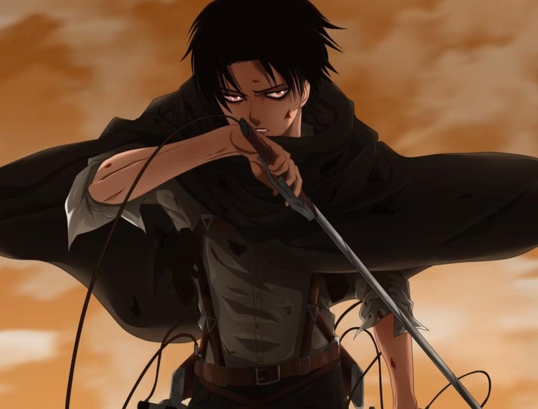 What was the first scene that made you realize Cpt. Levi is the actual real badass shit? : r/attackontitan What was the first scene that made you realize Cpt. Levi is the actual real badass shit? : r/attackontitan