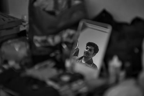 black and white photos of cool cabaret performers backstage
