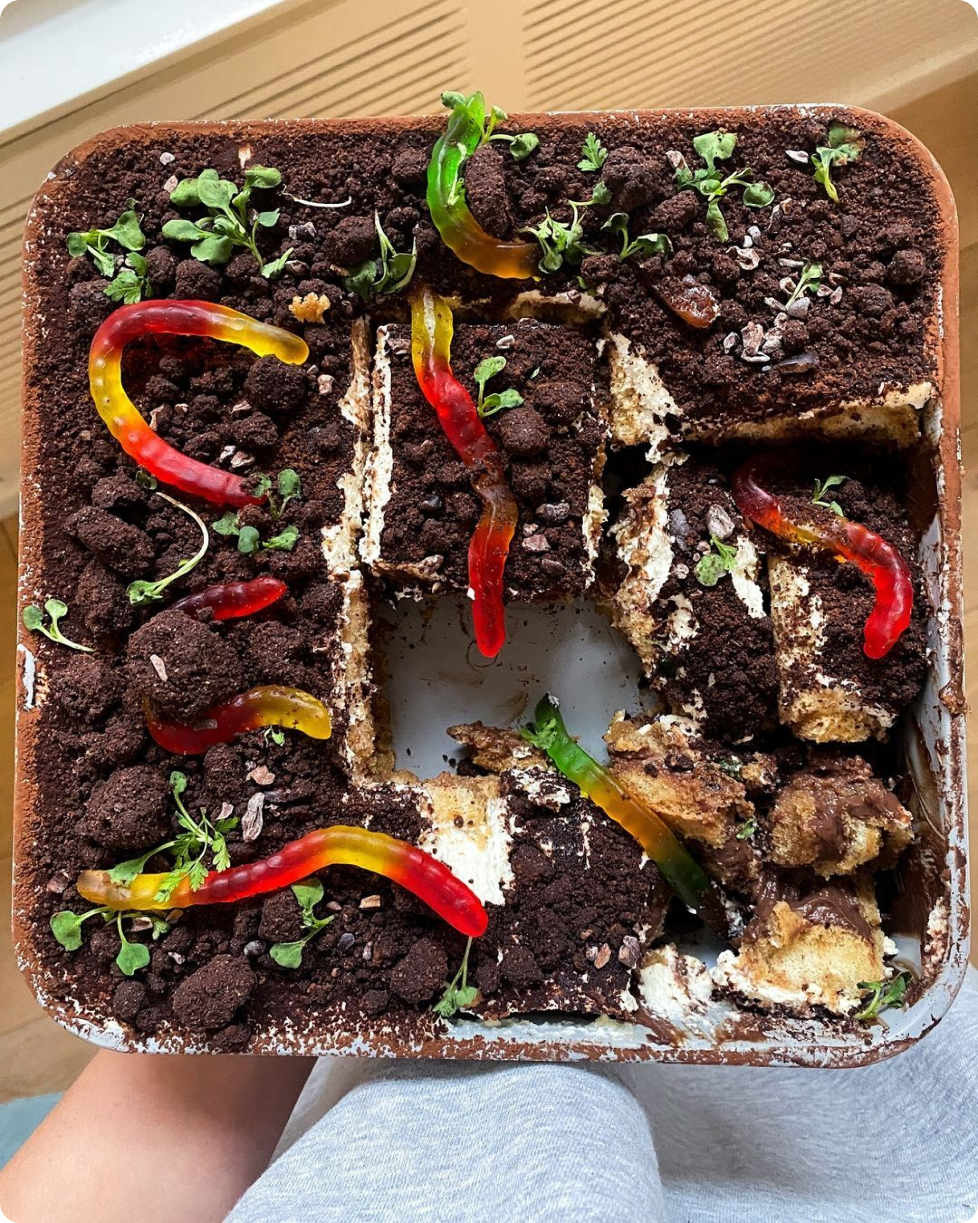 Make a Dirt 'N' Worms Tiramisu - Cake Zine