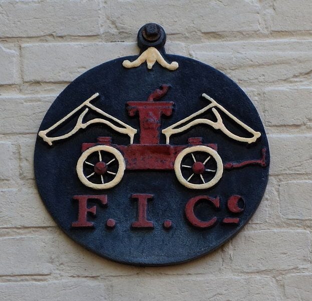 A refurbished fire mark from Virginia.