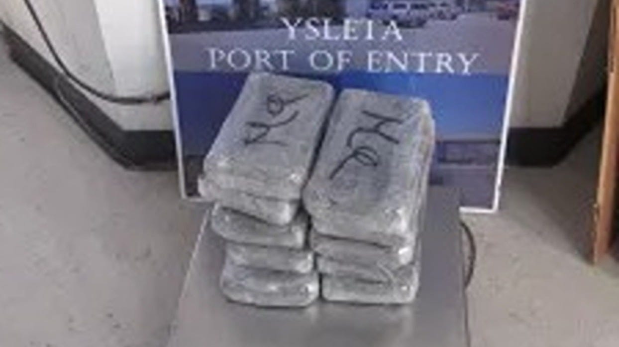 These bundles of cocaine were discovered in a hidden compartment beneath the seat of an SUV in Ysleta, Texas, on July 20, 2025.