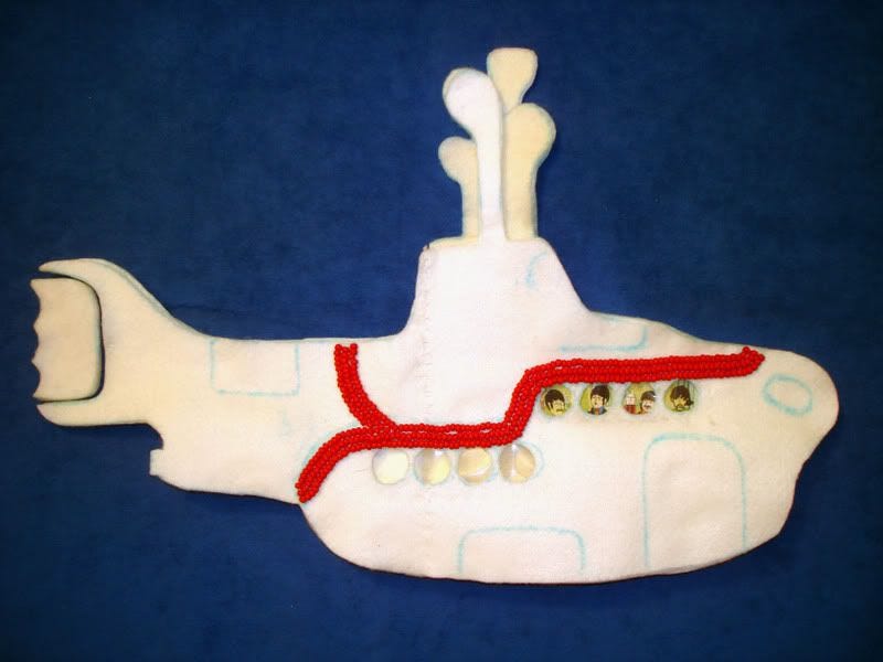 Beaded Beatles Yellow Submarine Penny Lane Beatlemania Memorabilia Fan British Invasion Liverpool Beader Beaded Beatles Yellow Submarine Penny Lane Beatlemania Memorabilia Fan British Invasion Liverpool Beader