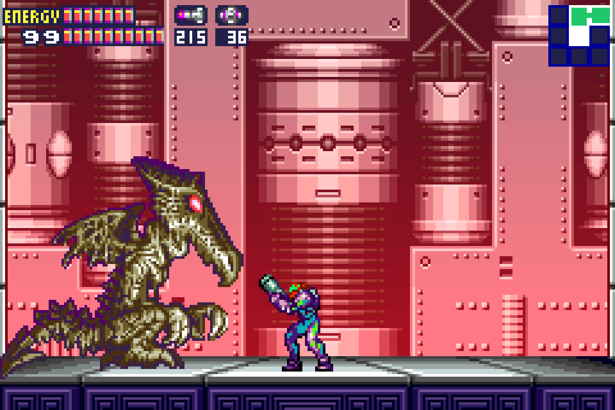 Metroid Fusion Walkthrough – Sector 1: Neo Ridley's Cry - Omega Metroid