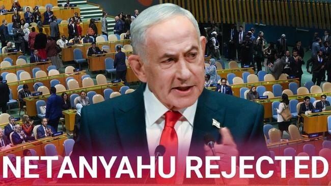 Benjamin Netanyahu met with stunning mass walkout by delegates during UN  speech