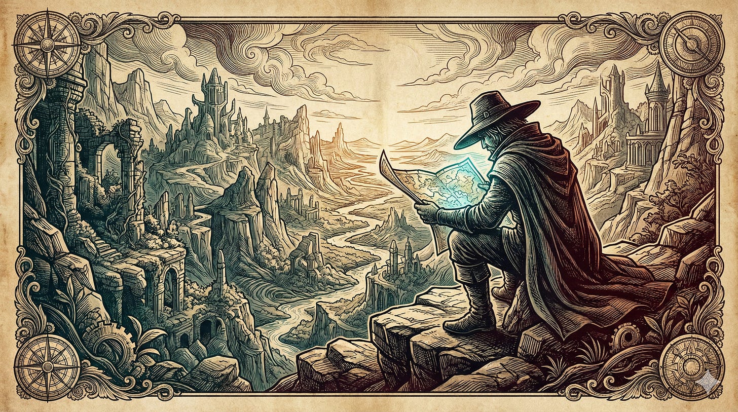 The Maverick Mapmaker newsletter banner — maps and models for solo entrepreneurs navigating AI and sole accountability