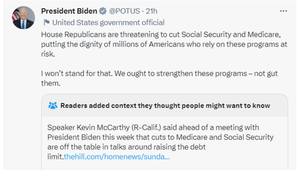 Twitter flags Biden tweet accusing GOP of wanting to cut Social ... Twitter flags Biden tweet accusing GOP of wanting to cut Social ...