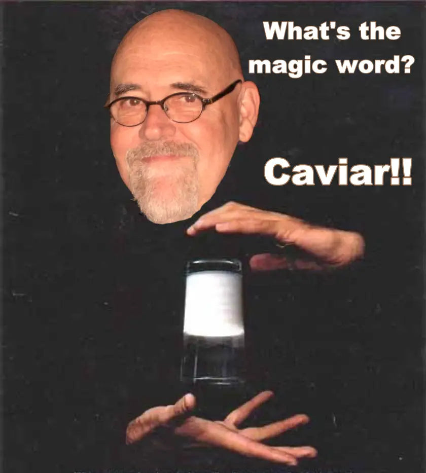 Terry Exposes the taste of semen as caviar.