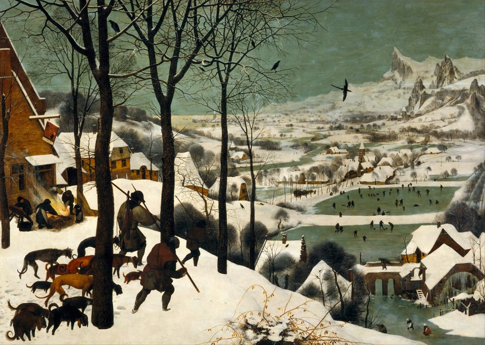 Pieter Bruegel - Hunters in the Snow