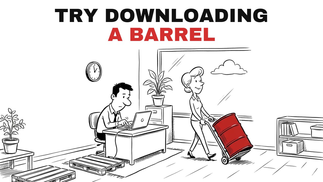 Cartoon cover, US Oil (USO): Try Downloading a Barrel Cartoon cover, US Oil (USO): Try Downloading a Barrel