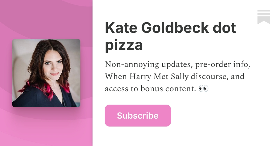 Kate Goldbeck dot pizza | Substack