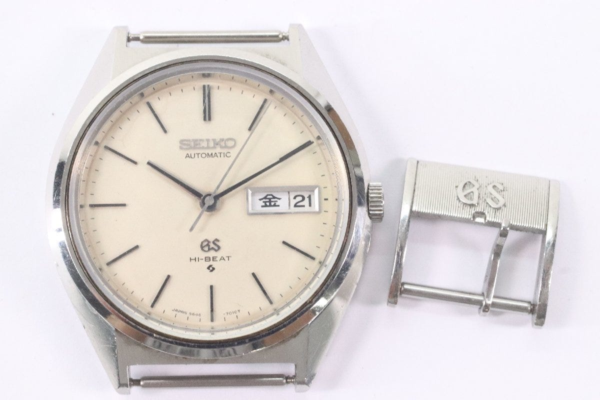 SEIKO GS グランドセイコー ハイビート 5646-7010 自動巻き デイデイト メンズ 腕時計 フェイスのみ 7845-N