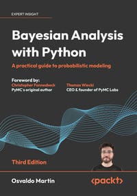 Bayesian Analysis with Python, Published by Packt, Book Cover