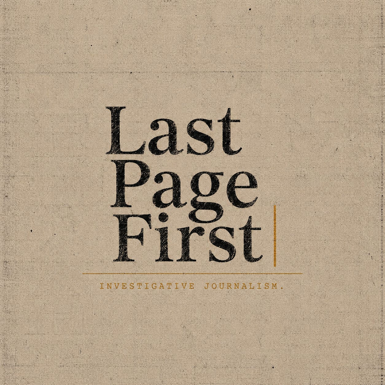 Last Page First