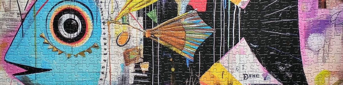 Angelfish Abstract Jigsaw Puzzle Angelfish Abstract Jigsaw Puzzle