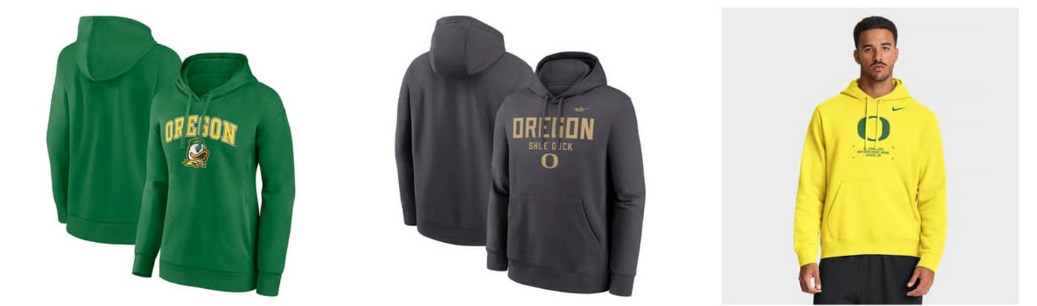 Oregon Ducks fan gear collection featuring team-licensed Nike women's tops, men's t-shirts, hoodies, jerseys, and hats. Perfect for game days and football weather. Deals on the latest Oregon Ducks fan gear, seats and premium Oregon Football coverage at www.Ducks4.Life Oregon Ducks fan gear collection featuring team-licensed Nike women's tops, men's t-shirts, hoodies, jerseys, and hats. Perfect for game days and football weather. Deals on the latest Oregon Ducks fan gear, seats and premium Oregon Football coverage at www.Ducks4.Life