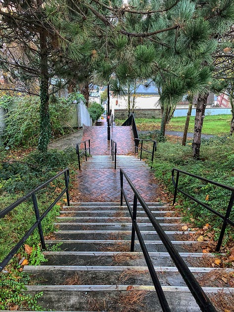 Some of the many stairs of Le Havre