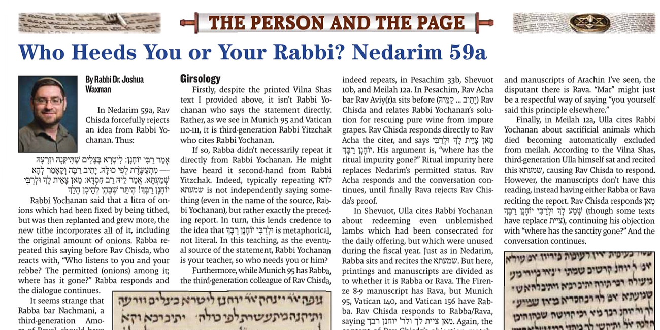 Who heeds you or your rabbi? 