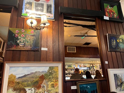 Toasties and art at Grogan's