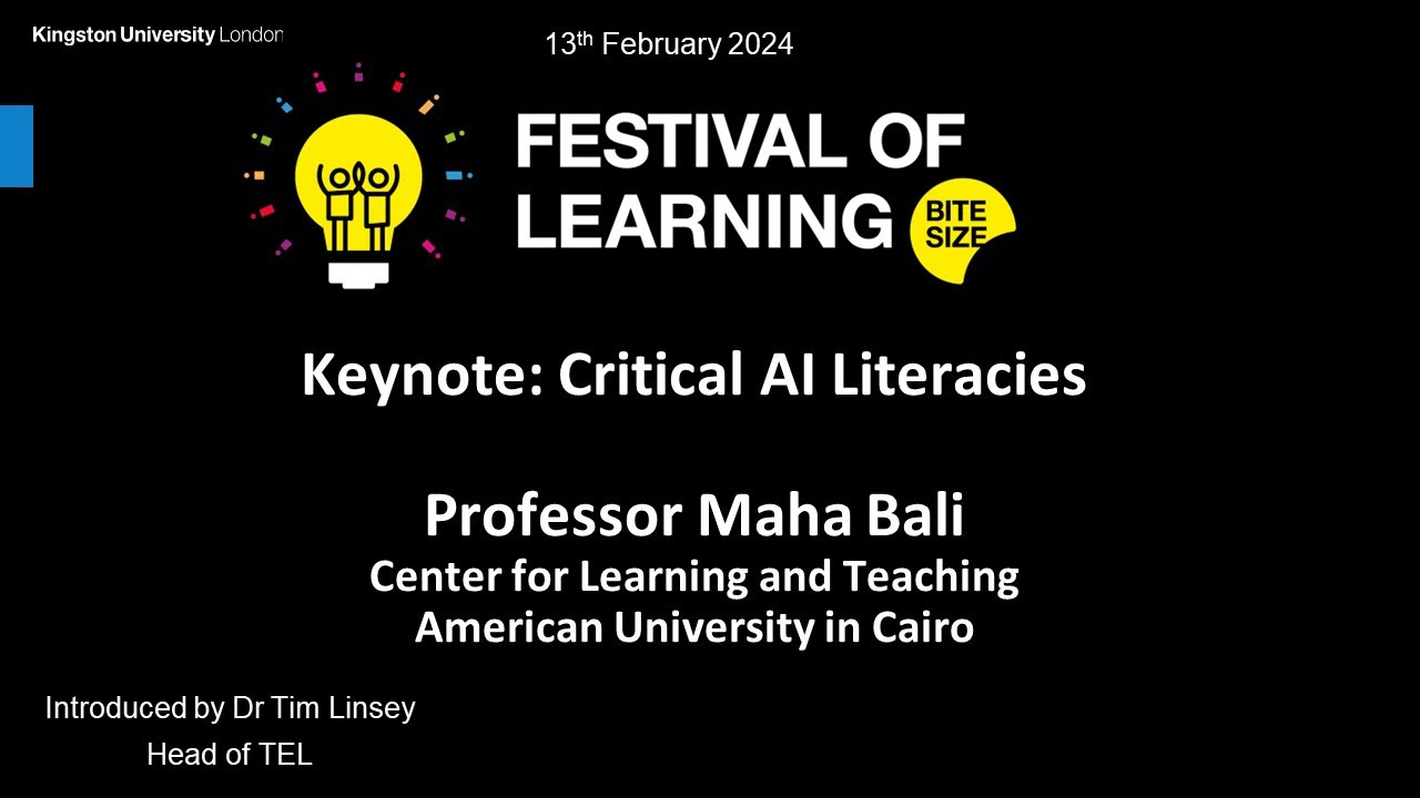 Critical AI Literacies