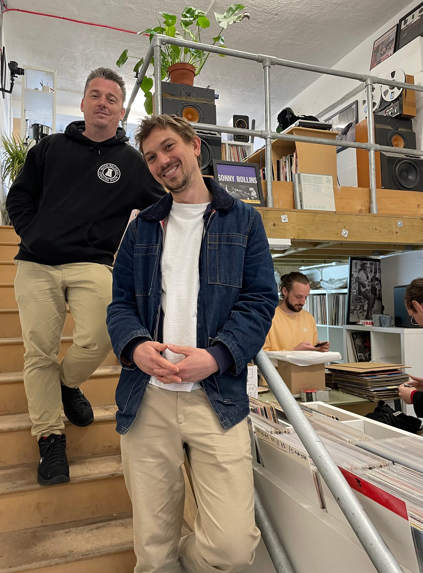 Louis Rooney (left) and Julian Gascoigne run Rook Records in hip Hackney