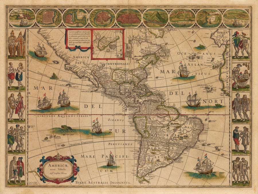 Americae Nova Tabula by: Blaeu 1642 : nwcartographic.com – New World Cartographic Americae Nova Tabula by: Blaeu 1642 : nwcartographic.com – New World Cartographic
