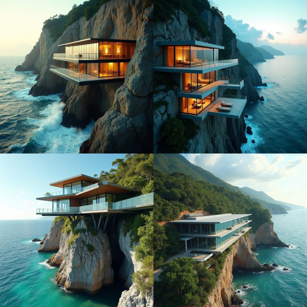 A coastal school built directly into the cliffs of Jamaica’s northern coast, featuring glass-walled rooms that extend over the edge of the cliffs