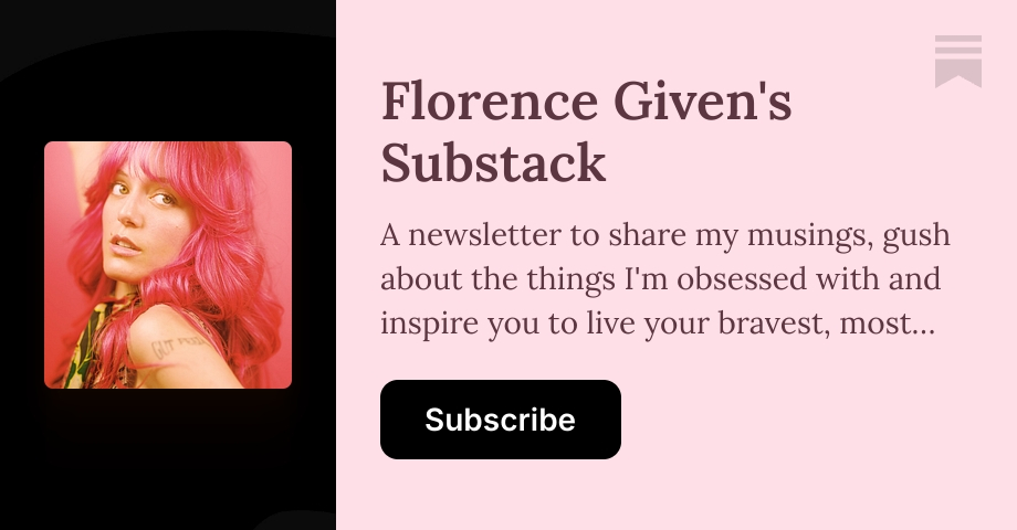 About - Florence Given's Substack