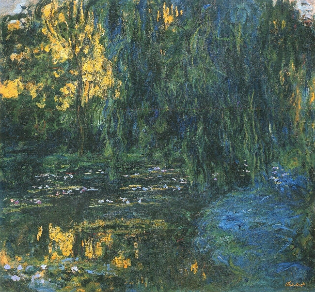 Claude Monet, Water Lilies, about 1916 Claude Monet, Water Lilies, about 1916