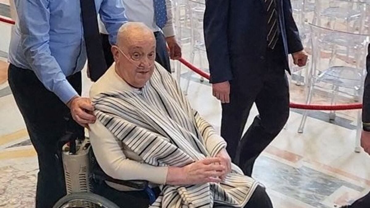 El momento en que el Papa visita por sorpresa la Basílica de San Pedro El momento en que el Papa visita por sorpresa la Basílica de San Pedro