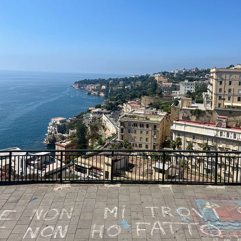 summer images of Napoli streets