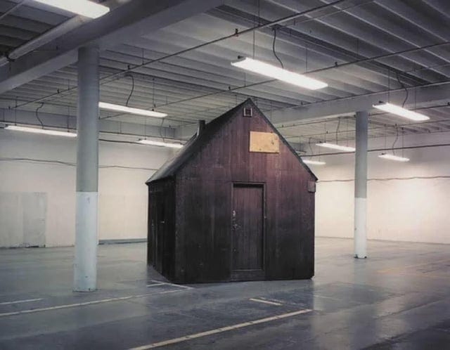 r/LiminalSpace - The cabin of Ted Kaczynski, aka the Unabomber, held in an FBI storage facility in California. (Originally built in 1971)