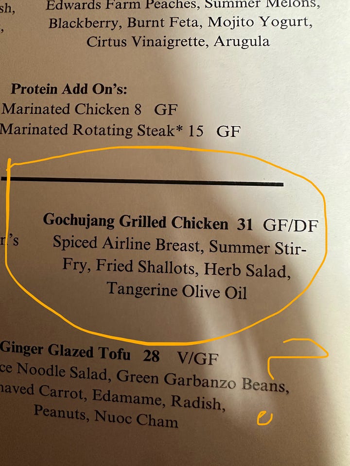 Airline chicken on United Airlines