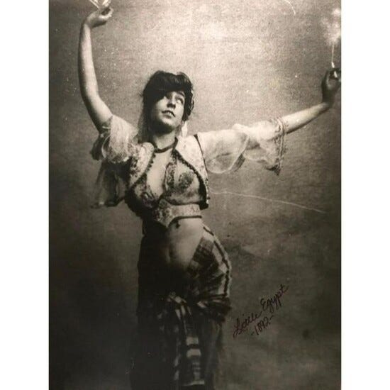 Syrian Belly Dancer, Little Egypt, 19thc Performer