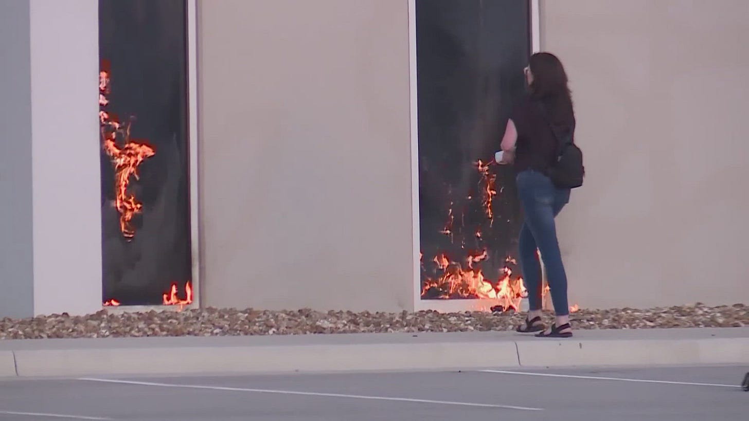 Woman sets fire to Kansas City warehouse reportedly considered to be used  as ICE detention center
