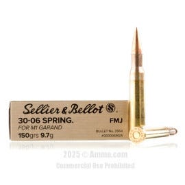 Image of Sellier and Bellot 30-06 M1 Garand Ammo - 400 Rounds of 150 Grain FMJ Ammunition