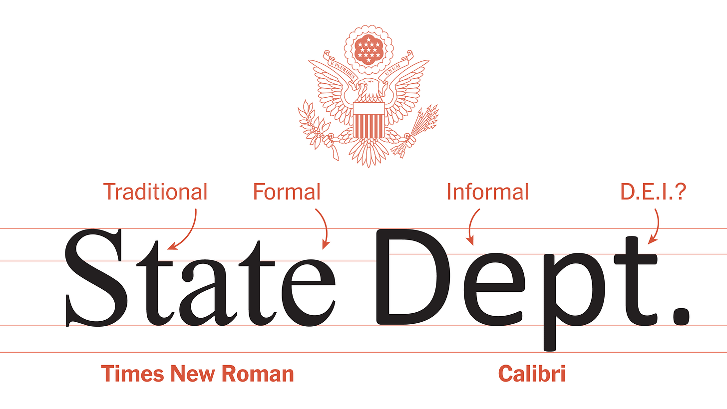 Is Times New Roman Better Than Calibri for the State Department? - The New  York Times