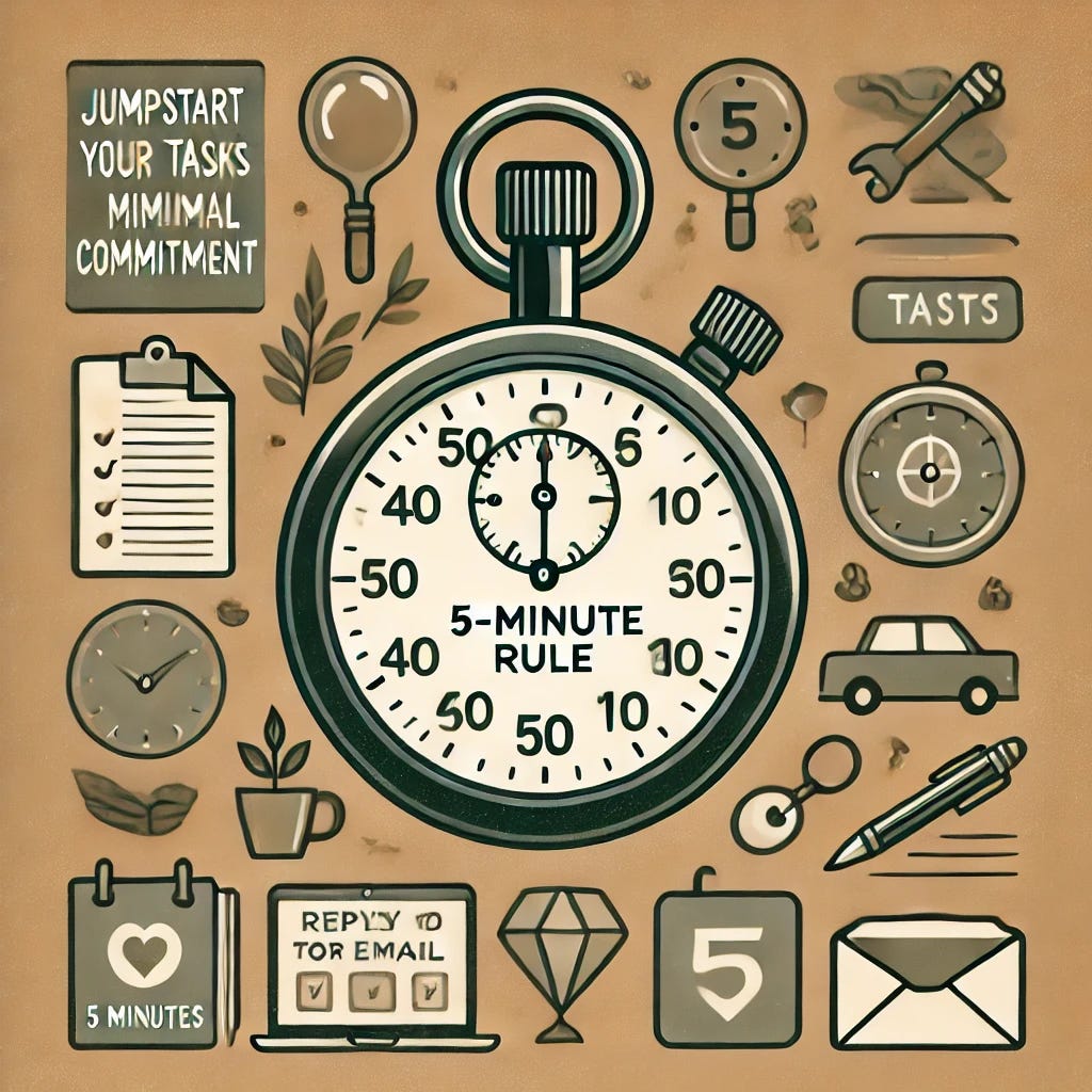 The 5-Minute Rule: Jumpstart Your Tasks with Minimal Commitment