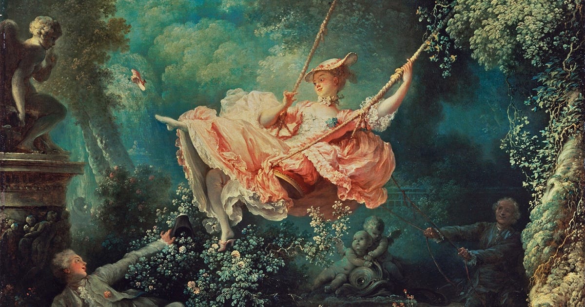 El columpio", la escandalosa y exquisita obra maestra de Fragonard
