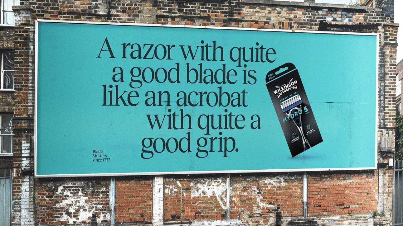 Wilkinson Sword Billboard Ad