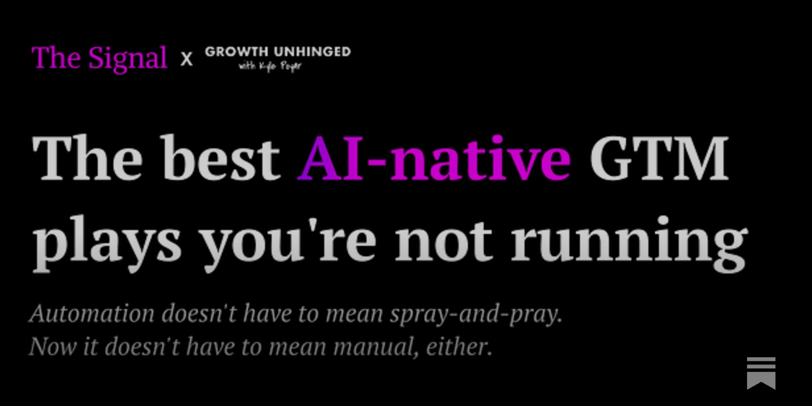 The best AI-native GTM plays you're not running