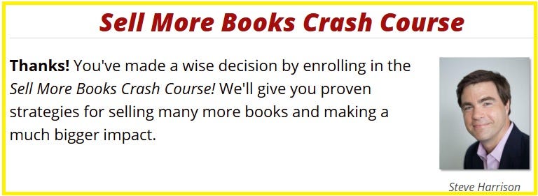 Sell More Books Crash Course